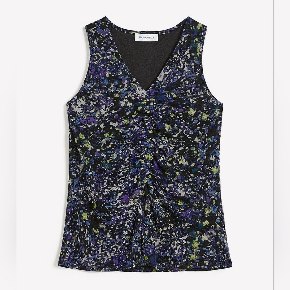 ADDITION ELLE Plus Size Sleeveless Fitted V-Neck Knit Top Blouse Size 3X - Picture 5 of 15